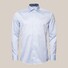 Eton Organic Cotton Signature Twill Contrast Medallion Pattern Shirt Light Blue