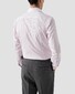 Eton Organic Cotton Signature Twill Duo Stripe White Collar Overhemd Licht Roze