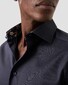 Eton Organic Cotton Signature Twill Floral Contrast Details Shirt Navy