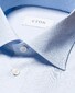 Eton Organic Cotton Signature Twill Pin-Dot Shirt Blue