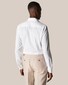 Eton Organic Cotton Signature Twill Subtle Floral Contrast Shirt White