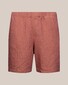 Eton Organic Linen Relaxed Resort Shorts Bermuda Red