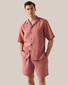 Eton Organic Linen Relaxed Resort Shorts Bermuda Red