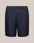 Eton Organic Linen Resort Shorts Elasticated Waistband Bermuda Navy