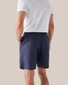 Eton Organic Linen Resort Shorts Elasticated Waistband Bermuda Navy