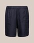 Eton Organic Linen Resort Shorts Elasticated Waistband Bermuda Navy