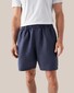 Eton Organic Linen Resort Shorts Elasticated Waistband Bermuda Navy