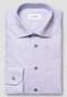 Eton Organic Supima Cotton Piqué Mother of Pearl Buttons Overhemd Licht Paars