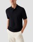 Eton Organic Supima Cotton Piqué Uni Color Polo Navy