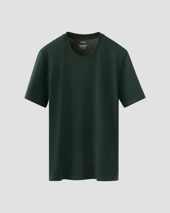 Eton Organic Supima Cotton Uni Single Jersey T-Shirt Dark Green