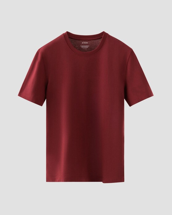 Eton Organic Supima Cotton Uni Single Jersey T-Shirt Dark Red