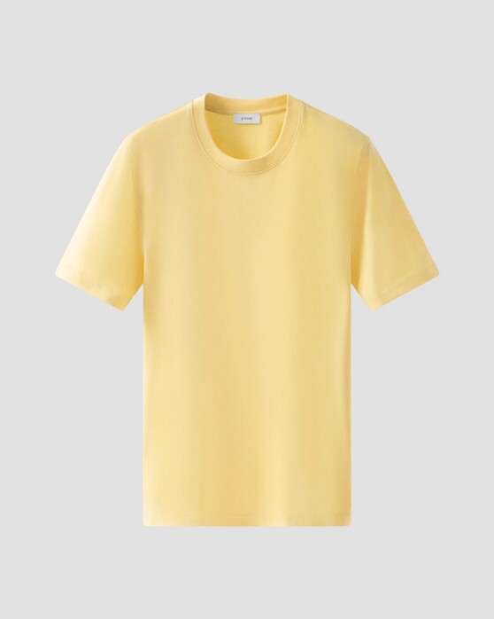 Eton Organic Supima Cotton Uni Single Jersey T-Shirt Geel