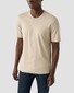 Eton Organic Supima Cotton Uni Single Jersey T-Shirt Licht Bruin