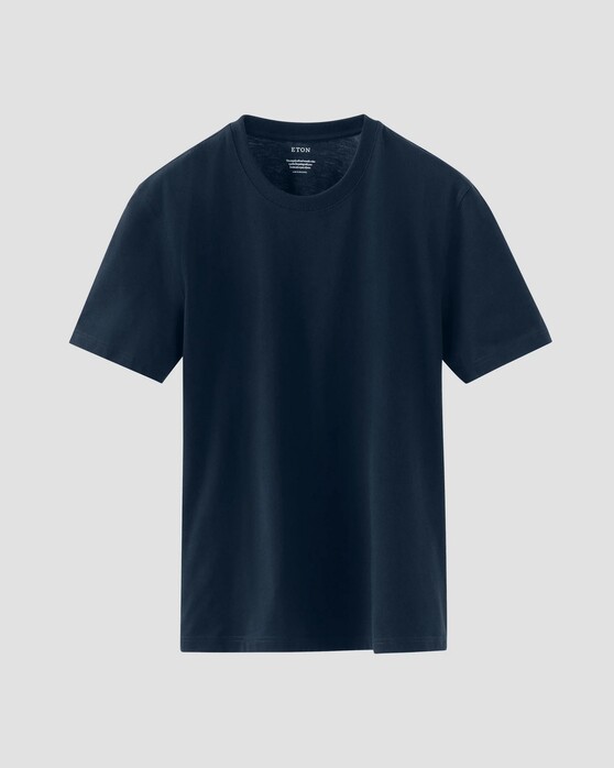Eton Organic Supima Cotton Uni Single Jersey T-Shirt Navy