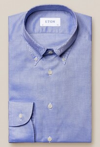 Eton - Overhemd LSL SF - 1000 02 670 - Royal Oxford Button Down Shirt Blue