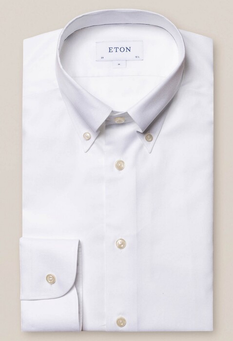 Eton Oxford Button Down Uni Shirt White