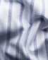 Eton Oxford Multi Stripe Subtle 3D Effect Overhemd Licht Blauw