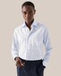 Eton Oxford Multi Stripe Subtle 3D Effect Shirt Light Blue