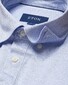 Eton Oxford Piqué Button Under Polo Licht Blauw