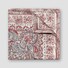 Eton Oxford Silk Allover Paisley Pattern Pochet Rood