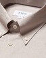 Eton Oxford Solid Lightweight Organic Cotton Button Down Overhemd Licht Bruin
