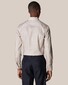 Eton Oxford Solid Lightweight Organic Cotton Button Down Overhemd Licht Bruin