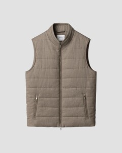 Eton Padded Wool Faux-Uni Body-Warmer Beige