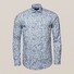 Eton Paisley Cotton Tencel Twill Shirt Blue