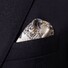 Eton Paisley Detail Pocket Square Off White
