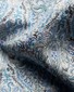 Eton Paisley Floral Fantasy Cotton Tencel Overhemd Blauw