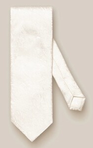 Eton Paisley Pattern Jacquard Silk Tie White