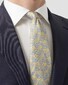 Eton Paisley Pattern Pure Woven Silk Tie Yellow