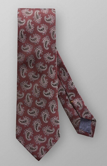 Eton Paisley Pattern Tie Brown-Red