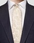 Eton Paisley Patterned Silk Tie Beige