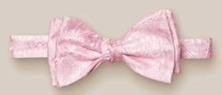 Eton Paisley Silk Self Tied Bow Tie Pink