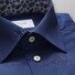 Eton Palm Print Details Overhemd Donker Blauw Melange