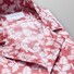 Eton Palm Print Resort Shirt Redpink