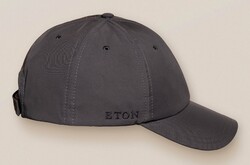 Eton Panama Textured Cap Dark Gray