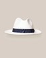 Eton Paper Straw Grosgrain Band Hat White-Navy