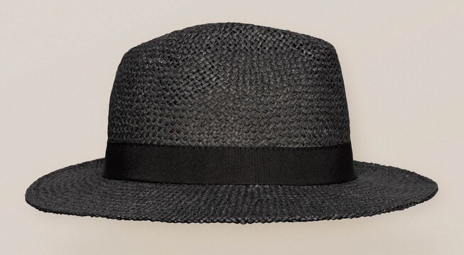 Eton Paper Straw Hat Black