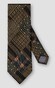 Eton Patchwork Pattern Tie Dark Green-Multi