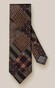 Eton Patchwork Pattern Tie Dark Purple-Multi