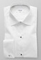 Eton Piqué Black Tie Shirt Overhemd Wit