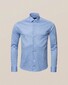 Eton Piqué Button Under Overhemd Licht Blauw Melange