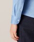 Eton Piqué Button Under Shirt Licht Blue Melange