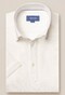 Eton Piqué Cotton Linen Poloshirt White