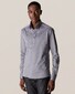 Eton Piqué Long Sleeve Button Under Polo Shirt Grijs