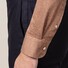 Eton Piqué Long Sleeve Button Under Polo Shirt Nougat