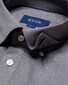 Eton Piqué Long Sleeve Button Under Polo Shirt Poloshirt Grey