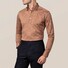 Eton Piqué Long Sleeve Button Under Polo Shirt Poloshirt Nougat